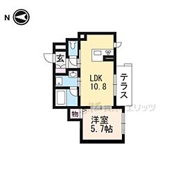 シャーメゾン大宮五条 1LDKの間取図画像