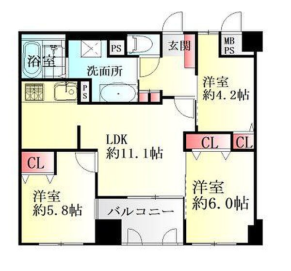 間取りを拡大表示