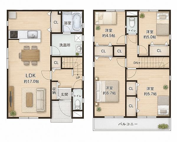 間取りを拡大表示