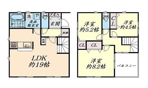 間取りを拡大表示