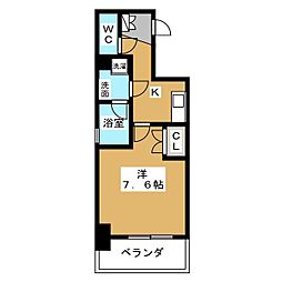 LIAISON銀座一丁目 1Kの間取図画像