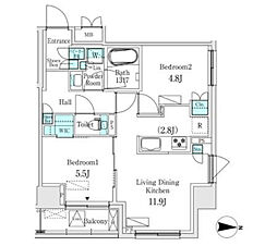 間取図画像 2LDK
