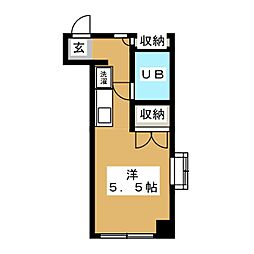 シャンブル亀戸 ワンルームの間取図画像