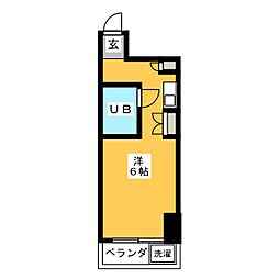 K・Sビル ワンルームの間取図画像
