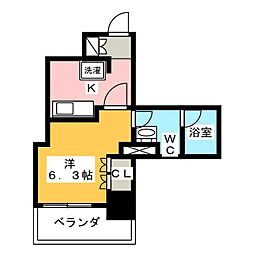 ParkAxis錦糸町WEST 1Kの間取図画像
