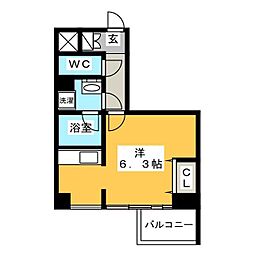 LIGHTTERRACE押上 ワンルームの間取図画像