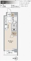 オーキッドレジデンス住吉 ワンルームの間取図画像