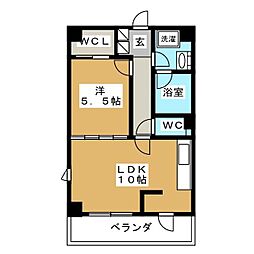 CASSIA押上 1LDKの間取図画像