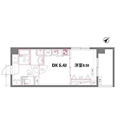ウィルテラス押上 1DKの間取図画像