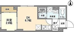 WELLSQUARE森下 1DKの間取図画像