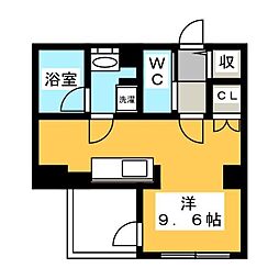 ウィルテラス森下三丁目 ワンルームの間取図画像