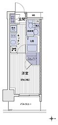 エスティメゾン大島 1Kの間取図画像