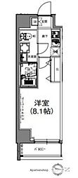 S-RESIDENCE亀戸lume 1Kの間取図画像