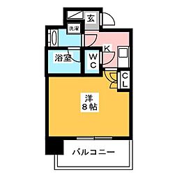 COMFORIA大島 1Kの間取図画像