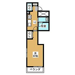 VillaLupinus 1Kの間取図画像