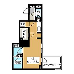 コンフォリア森下リバーサイド ワンルームの間取図画像