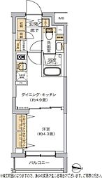リビオメゾン湯島 1DKの間取図画像