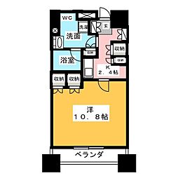 パークアクシス御茶ノ水ステージ 1Kの間取図画像
