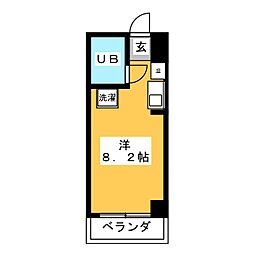 IWPビル ワンルームの間取図画像