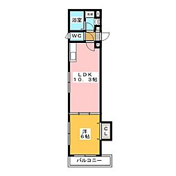 リバーシティ清澄白河 1LDKの間取図画像