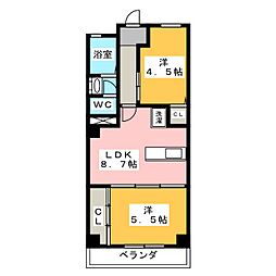 T・M・Tビル 2LDKの間取図画像