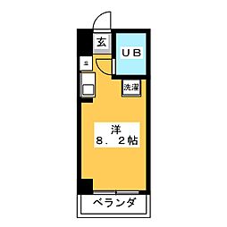 IWPビル ワンルームの間取図画像