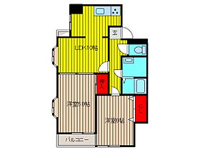 グリーンテラスPARTII 202 ｜ 埼玉県川口市西川口５丁目（賃貸マンション2LDK・2階・49.58㎡） その2