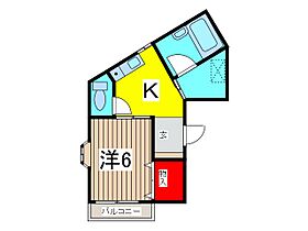 パークタウン川口 202 ｜ 埼玉県川口市川口１丁目（賃貸マンション1K・2階・24.11㎡） その2