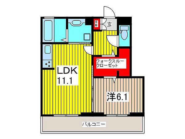 ベルフルール中青木 201｜埼玉県川口市中青木２丁目(賃貸アパート1LDK・2階・42.14㎡)の写真 その2