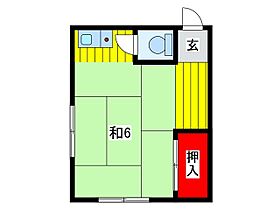 石井荘 205 ｜ 埼玉県川口市末広１丁目（賃貸アパート1R・2階・16.50㎡） その2