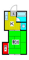 むさしの荘 204 ｜ 埼玉県川口市芝２丁目（賃貸アパート1K・2階・20.21㎡） その2