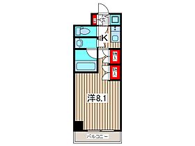 ディップス西川口 303 ｜ 埼玉県川口市西川口１丁目（賃貸マンション1K・3階・25.38㎡） その2