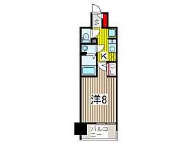 オーパスホームズ川口 803 ｜ 埼玉県川口市本町３丁目（賃貸マンション1K・8階・25.56㎡） その2