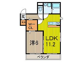 アジュール 302 ｜ 埼玉県川口市西川口５丁目（賃貸アパート1LDK・3階・44.34㎡） その2