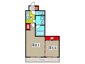 クレアポルテ川口元郷 229 ｜ 埼玉県川口市元郷１丁目（賃貸マンション2K・2階・35.41㎡） その2