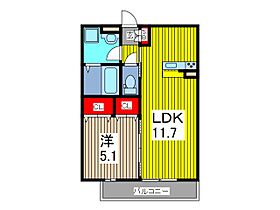 リブリ・riccoI 203 ｜ 埼玉県川口市朝日３丁目（賃貸マンション1LDK・2階・39.74㎡） その2