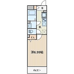 Maison Fleurissante 3階1Kの間取り