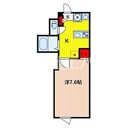 ヴィラ川口西青木 1Kの間取図画像