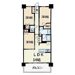 グランカーサ川口青木町公園 3LDKの間取図画像