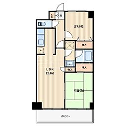 COMFORIA川口 2LDKの間取図画像