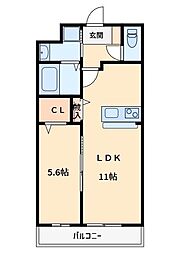 グランドマーニ 1LDKの間取図画像