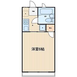 メゾン薫 1Kの間取図画像