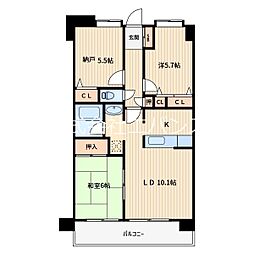 リベルテ戸田 3LDKの間取図画像