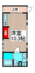 フェスティナレンテ ワンルームの間取図画像