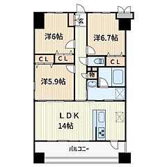 物件の間取り