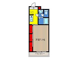 リブリ・戸田公園 1Kの間取図画像