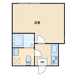 MILKOCOテラス西川口 1Kの間取図画像