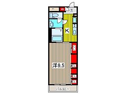 リブリ・プレシア 1Kの間取図画像