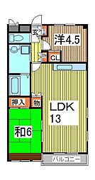 グラン・エトワール 2LDKの間取図画像