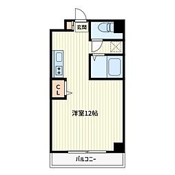 ハイポイント西川口 ワンルームの間取図画像